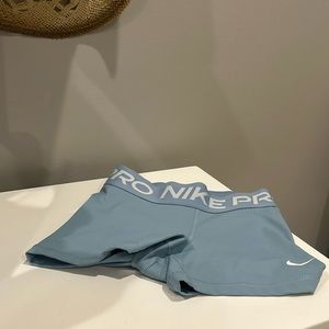 Nike Women's Pro 3” Shorts Light Blue